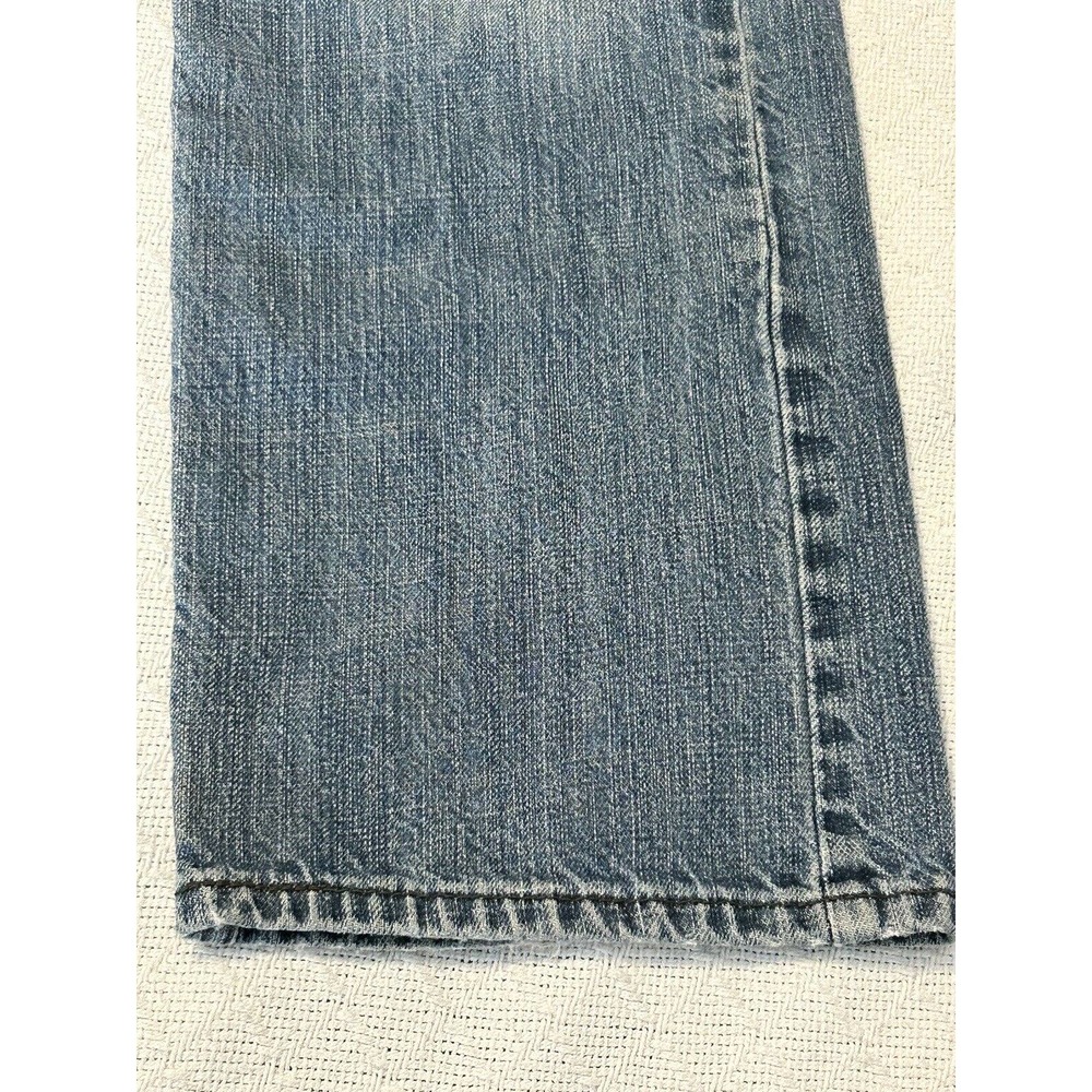 Levi's 514 Jeans Mens Size 36x30 Blue Straight Leg Distressed (34 X 28 1/2) - Picture 5 of 16